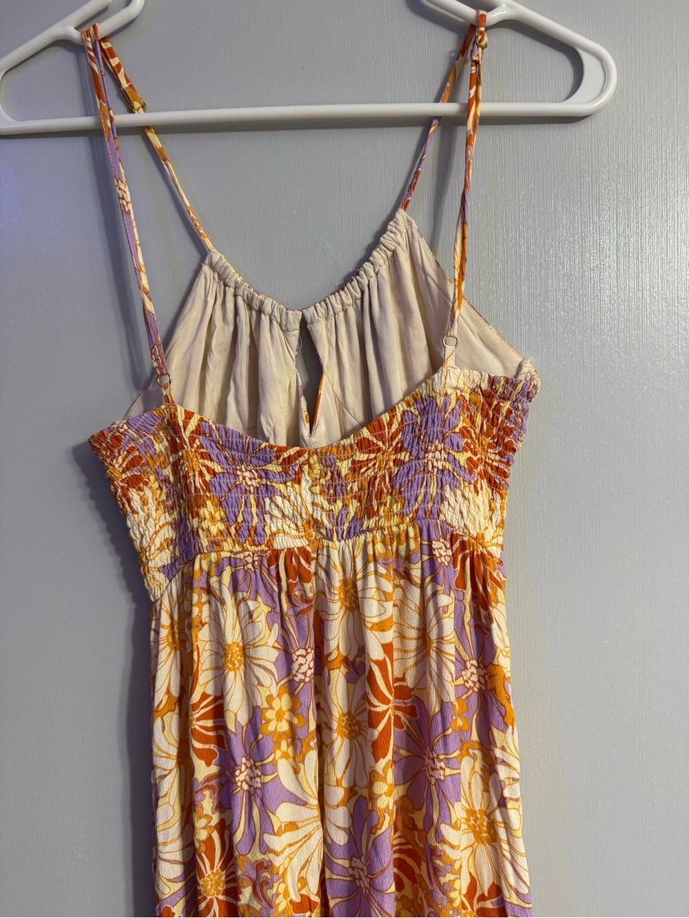 L*Space Gemma Wavy Daisy Floral Print Midi Dress Size Small - Picture 8 of 12